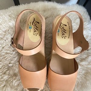 Lotta From Stockholm Highwood Open Spruzzato Natural Leather Euro size 39